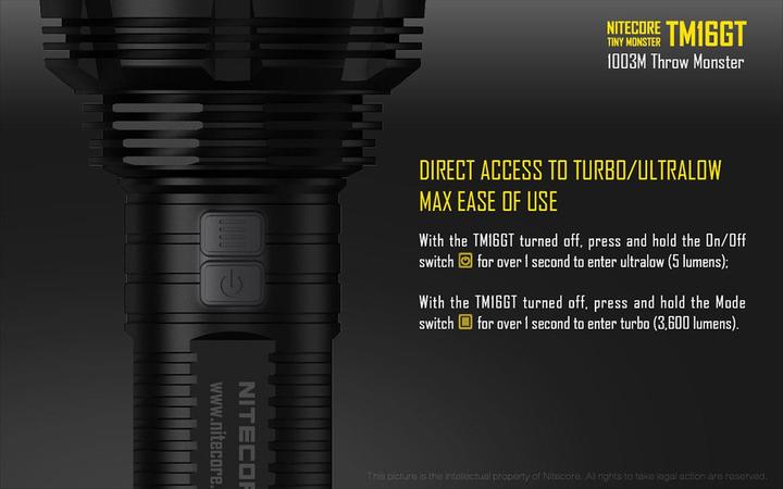 Image du produit Nitecore Tm16gt (18.20 cm, 3600 lm)