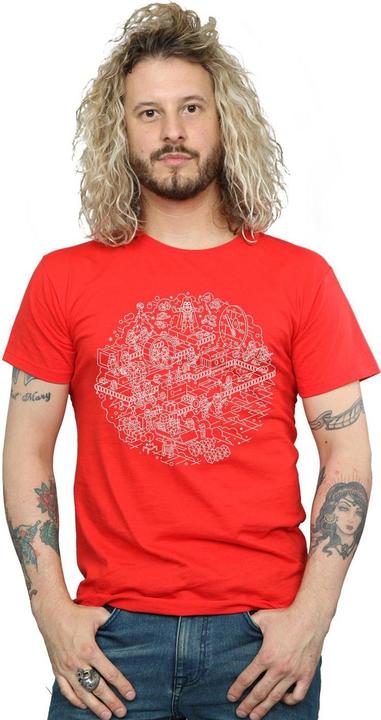Actual product image Star Wars Mens Christmas Death Star T-Shirt (M)