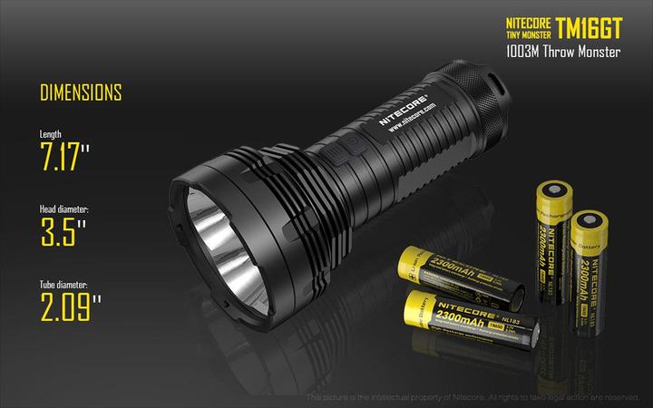 Image du produit Nitecore Tm16gt (18.20 cm, 3600 lm)