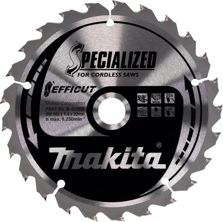 Actual product image Makita DHS 680 Z Cordless circular saw 18 V 165 mm + EFFICUT circular saw blade - without battery, without