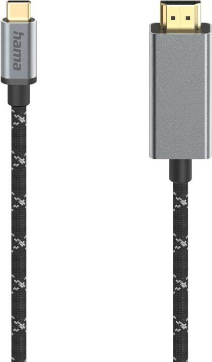 Produktbild Hama Video-Kabel, USB-C-Stecker - HDMI™-Stecker, Ultra-HD 8K@60Hz, Alu, 1,50 m (1.50 m, HDMI)
