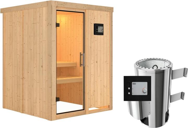 Produktbild Karibu Minja ohne Dachkranz (Plug & Play 3,6 KW externe Steuerung)