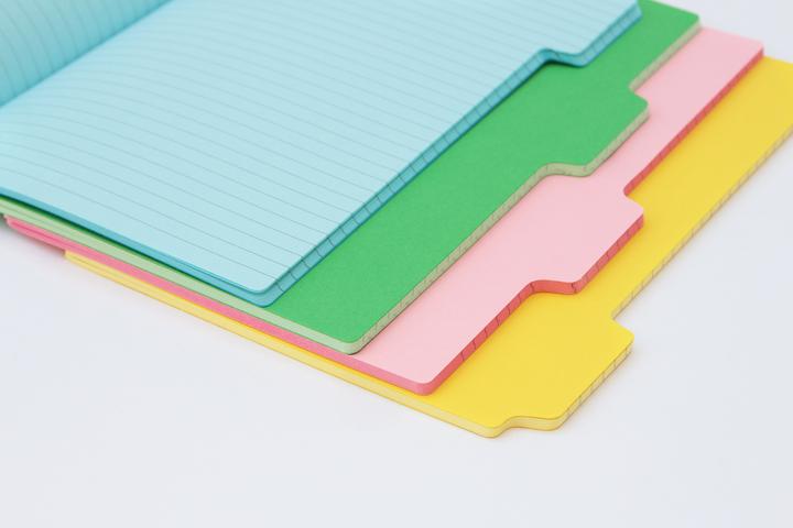 Produktbild Suck UK Tab Notebooks A5 Colourful (A5, Liniert, Weicher Einband)
