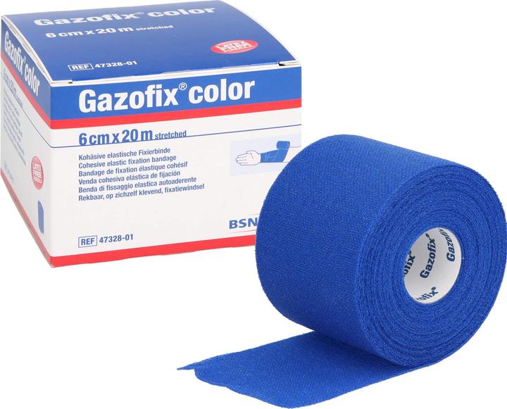 Produktbild BSN Gazofix color kohäsive Fixierbinde blau 20m x 6cm, 1 St BIN