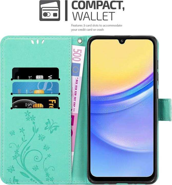 Image du produit Cadorabo Coque pour Samsung Galaxy A16 pour Fleur Book (Samsung Galaxy A16)