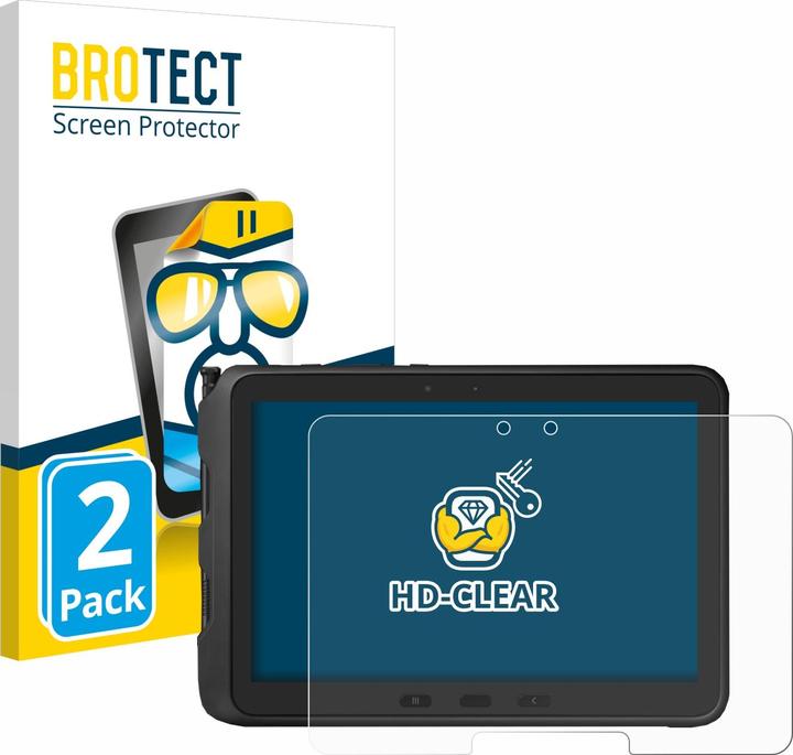 BROTECT Schutzfolie Displayschutz Klar (2 Stück, Galaxy Tab Active Pro)