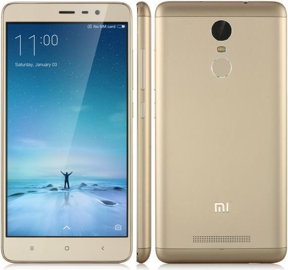 Xiaomi Redmi Note 3 Pro (32 GB, Gold, 5.50", Dual SIM, 16 Mpx, 4G)