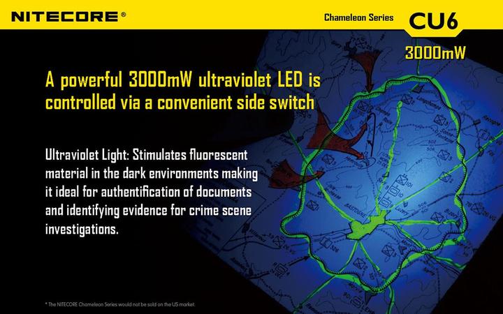 Actual product image Nitecore Chameleon CU6 with UV LED (14.30 cm, 440 lm)