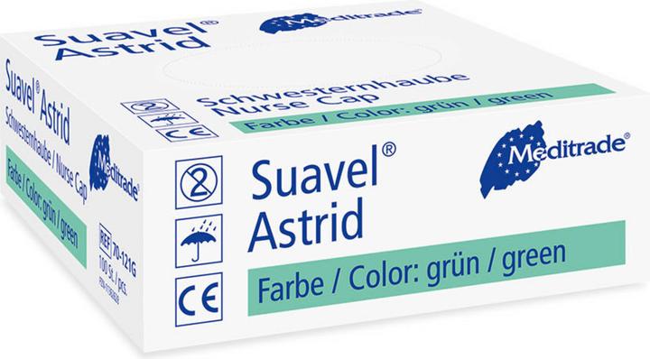 Produktbild Meditrade unisex Baretthauben Suavel® Astrid blau Grösse L 100 St.