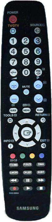 Actual product image Samsung BN59-00683A remote control IR wireless audio, home theater system, TV push buttons (Infrared)