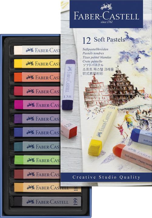 Image du produit Faber-Castell Pastels doux STUDIO (Multicolore, 12 x)