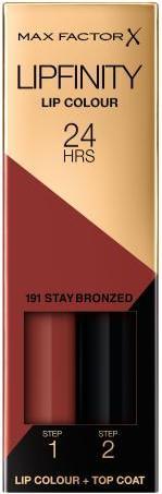 Actual product image Max Factor Lipfinity 24HRS (191 Stay Bronzed)