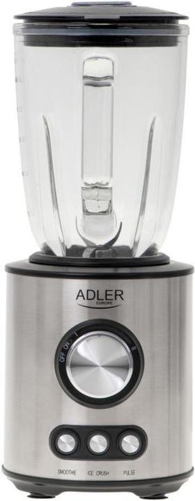 Actual product image Adler Blender AD 4078 Tabletop, 1700 W, Jar material Glass, Jar capacity 1.5 L, Ice crushing, Stainless (EU plug, 800 W)