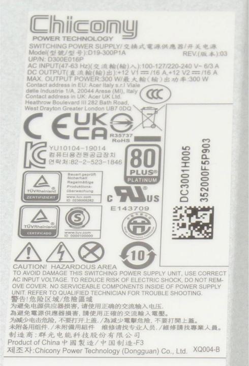 Immagine prodotto Acer DC.3001H.005 (300 W)