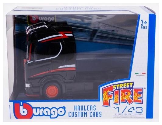 Immagine prodotto Bburago Diecast 1:43 Autopompa Custom Cabs SCANIA 770S Nero Età 3+ 18-32207