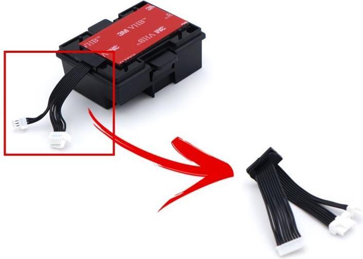 Actual product image Dronefactory TBS Crossfire JR adapter cable