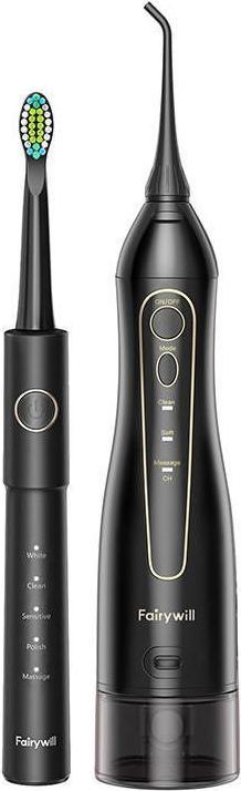 Actual product image Fairywill Sonic toothbrush with tip set and water fosser FW-5020E + FW-E11 (Sonic toothbrush)