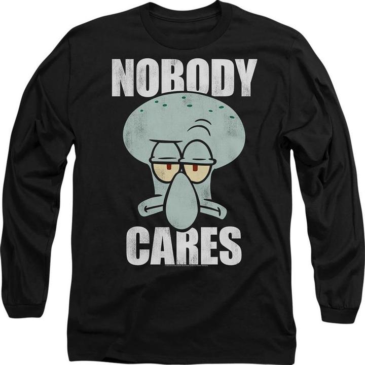 Immagine prodotto Spongebob Squarepants Nobody Cares Meme Maglietta Adulto Unisex (L)