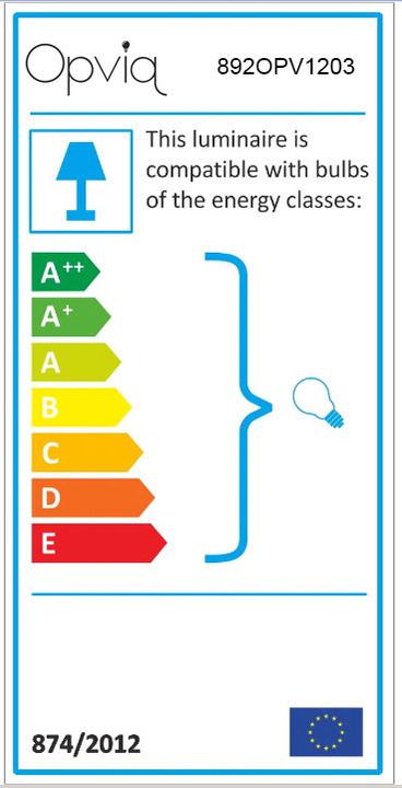 Energie-Label Opviq Lucille (E27)