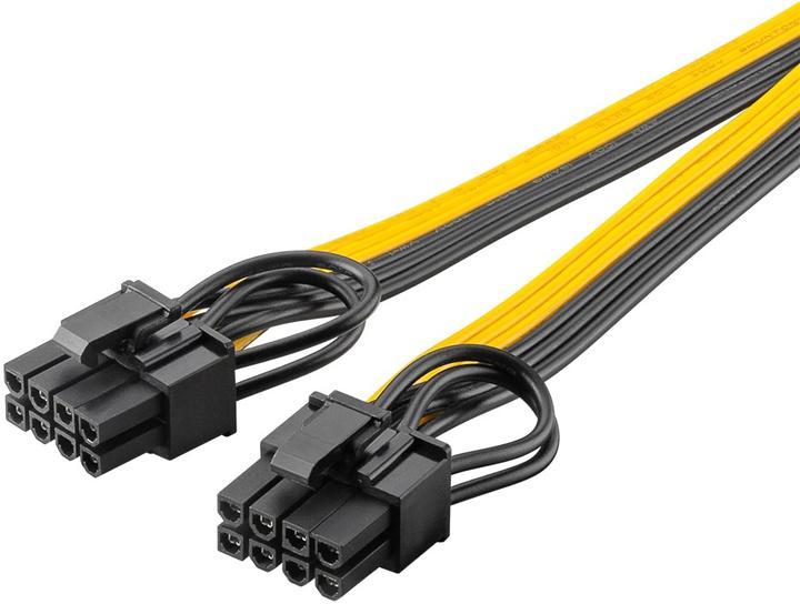 Immagine prodotto Goobay Cavo di alimentazione da 8 pin femmina a doppio maschio 6+2 per PCIe