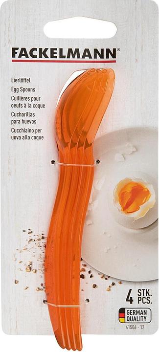 Produktbild Fackelmann Eierlöffel Kst.bunt 14,5cm 4er (4 Stück, Löffel)
