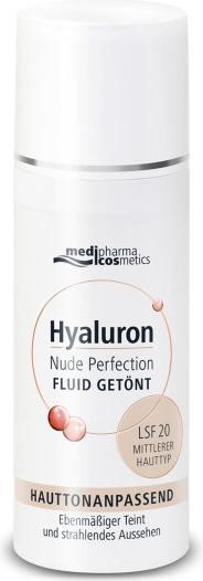 Image du produit Medipharma cosmetics Hyaluron Nude Perfection Fluide teinté type de peau moyen L20, 50 ml de crème (50 ml, Crème de jour teintée, SPF 20)