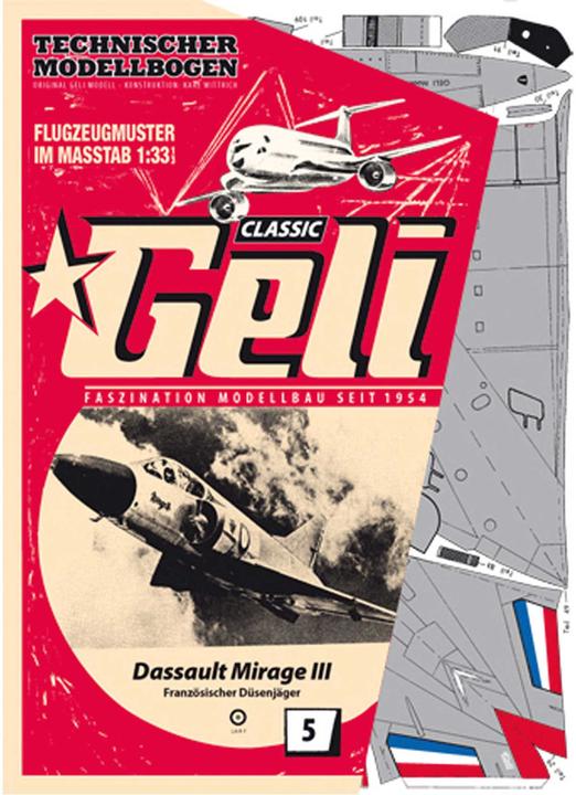 Produktbild Geli dassault mirage iii kartonmodell