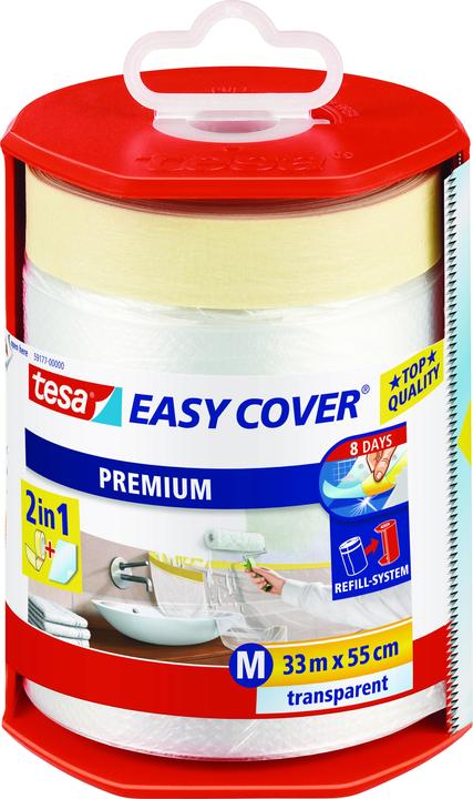 Produktbild tesa EASY COVER Premium Abdeckfolie für Malerarbeiten inkl. Abroller (550 mm)