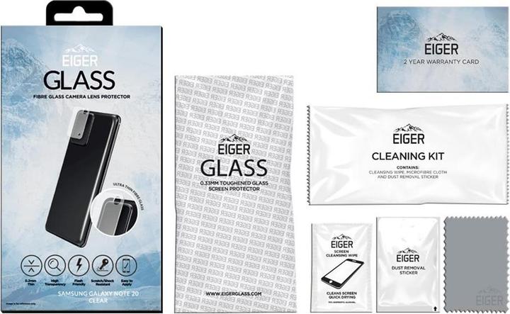 Actual product image Eiger Mountain Glass Lens (1 Piece, Samsung Galaxy Note 20)