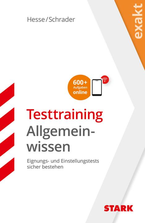 Energy Label Hesse/Schrader: EXAKT - Testtraining Allgemeinwissen (German, Jürgen/Schrader, Hesse, 2019)