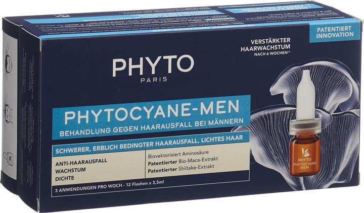 Produktbild Phyto Phytocyane Men Prog deutsch/italienisch 12 Fl 3.5 ml (3.50 ml)