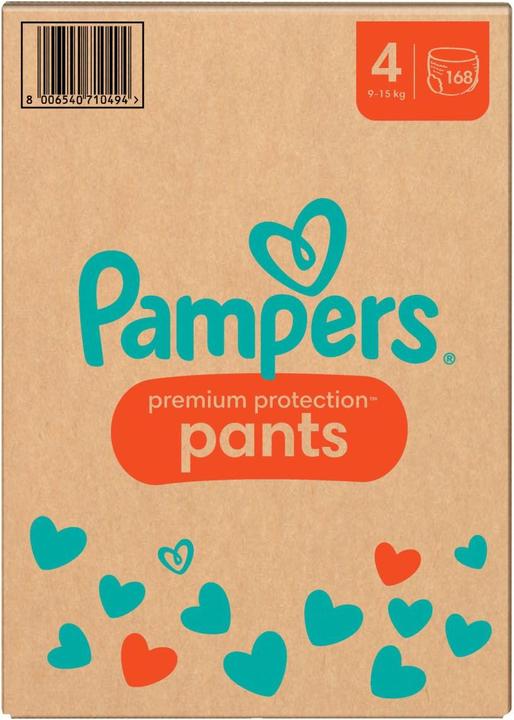 Image du produit Pampers Premium Protection Pants (Taille 4, Pack mensuel, 168 pièce(s))