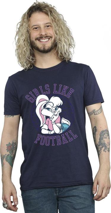 Actual product image Looney Tunes Mens Lola Bunny Girls Like Football T-Shirt (3XL)
