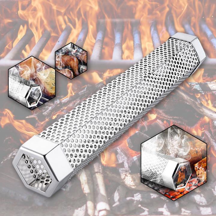 Immagine prodotto Hermex Tubo per affumicatore Tubo per affumicatura Tubo per BBQ Canale per affumicatura Asta per