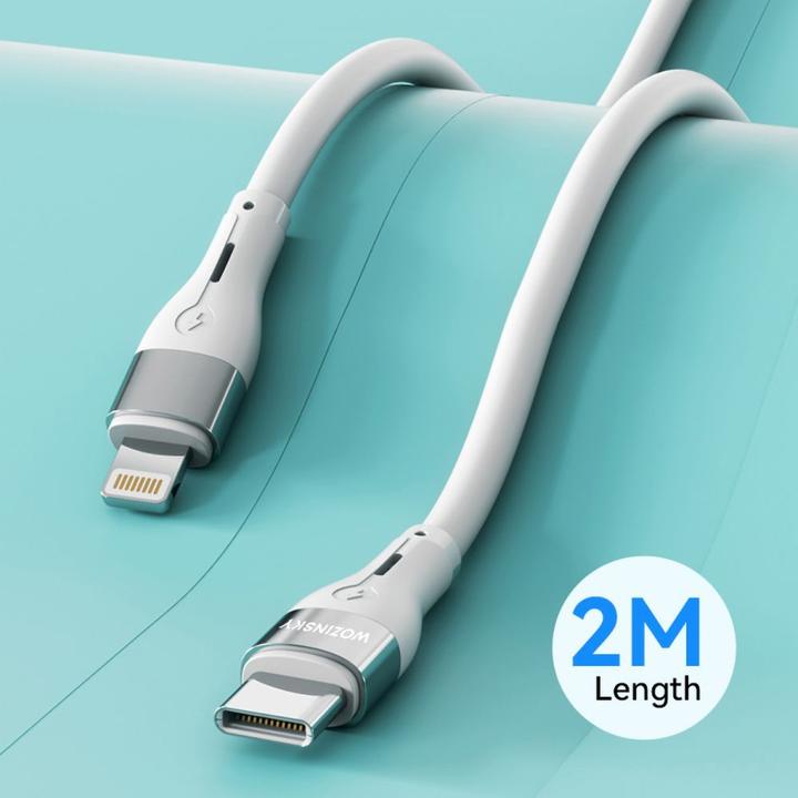 Image du produit Wozinsky Câble WSTCL2 Lightning / USB-C PD 27W 2 m - blanc (2 m, USB 3.2 Gen 2)