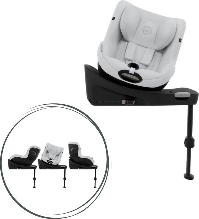 Actual product image Cybex SIRONA Gi I-SIZE Fog Grey | light grey (Reboarder, ECE R129/i-Size Standard)