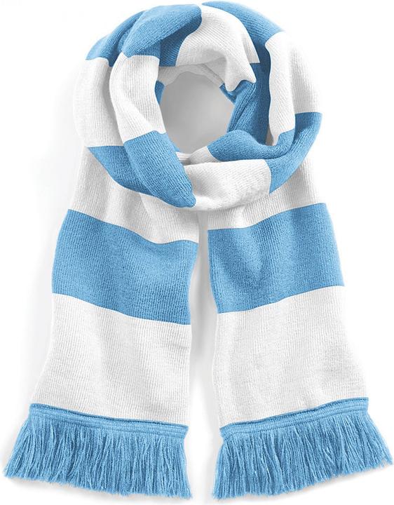 Sky blue, White