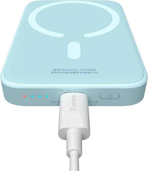 Produktbild Baseus Powerbank Magnetic Mini 6000mAh 20W (blue) (6000 mAh, 20 W, 23.10 Wh)