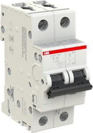 Immagine prodotto ABB S201-B40NA Interruttore automatico B-Char.,6kA,40A,1P,+NA S201-B40NA