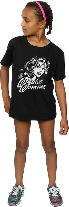 Actual product image Wonder Woman Girls Hint Cotton T-Shirt (140, 146)