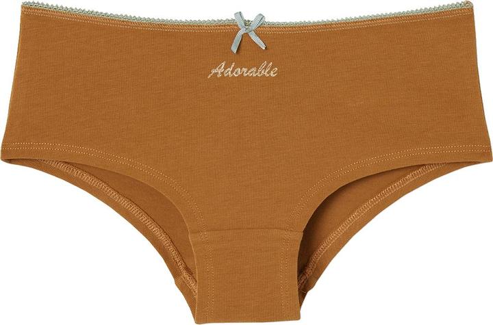 Image du produit Vertbaudet 7er-Pack Mädchen Shortys ADORABLE, Bio-Baumwolle (98, paquet de 7)