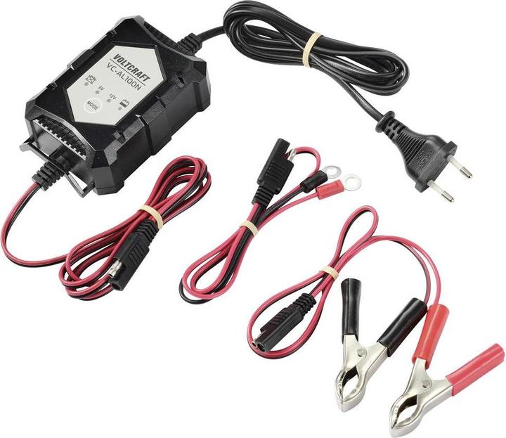 Voltcraft VC-AL100N VC-13188600 Automatikladegerät 6 V, 12V 1A (12V, 6V, 1 A)
