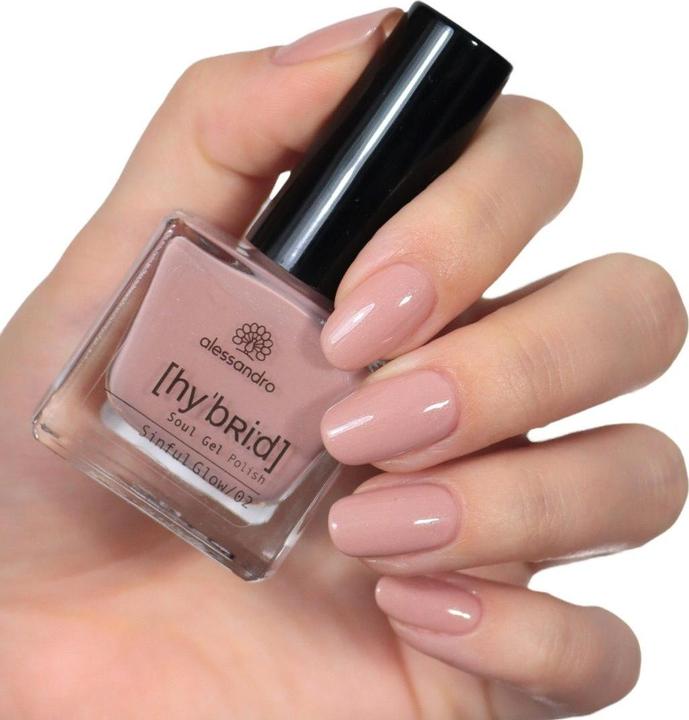 Actual product image Alessandro Hybrid Soul Gel Polish Sinful Glow (122, Gel-Effect Nail Polish)