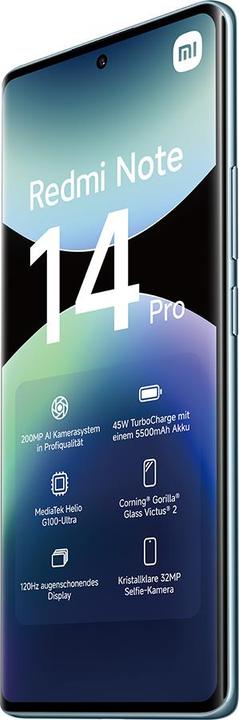 Actual product image Xiaomi Redmi Note 14 Pro (512 GB, Ocean Blue, 6.67")