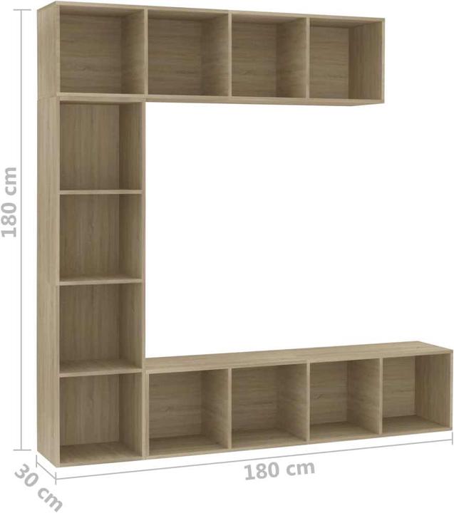 Produktbild VidaXL Bücherregal (180 x 30 x 180 cm)