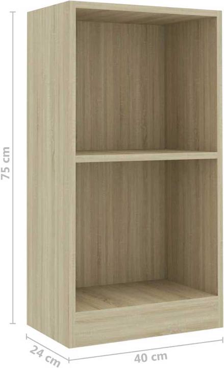 Actual product image VidaXL Bücherregal (40 x 24 x 75 cm)