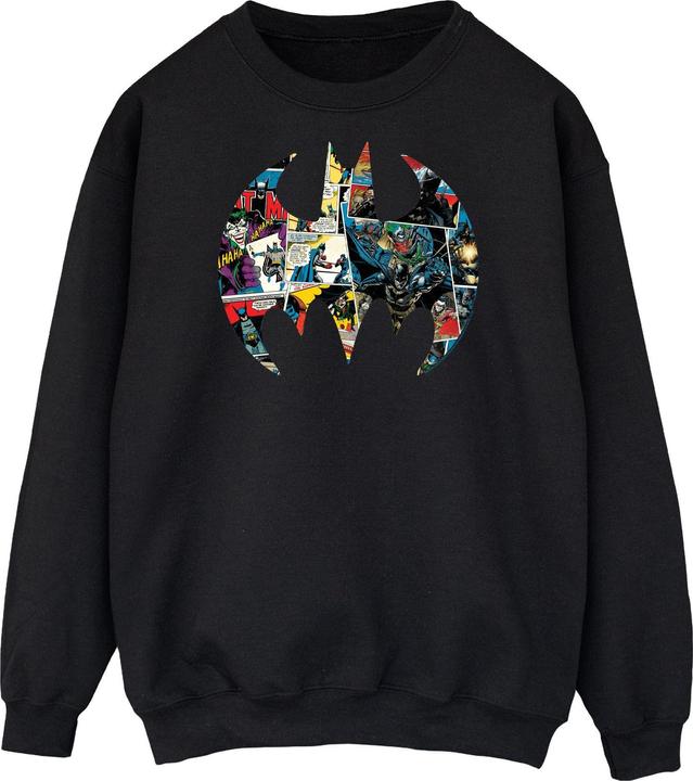 Batman Comic Buch Logo Baumwolle Sweatshirt
