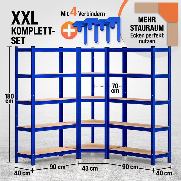 Immagine prodotto Monzana Scaffalature per carichi pesanti Scaffalature ad angolo