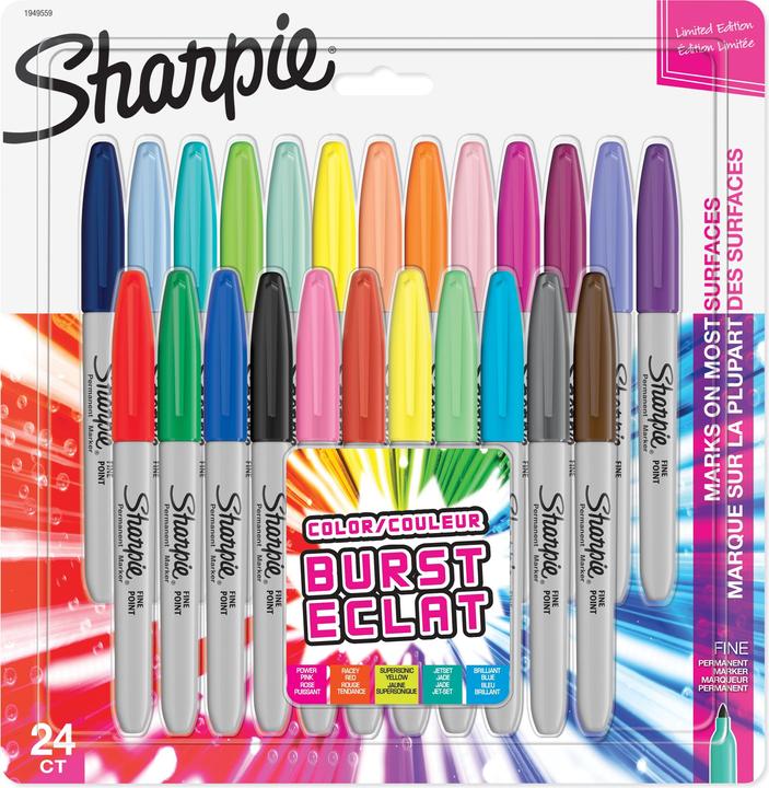 Produktbild Sharpie Color Burst (Mehrfarbig, 1 mm, 24 x)