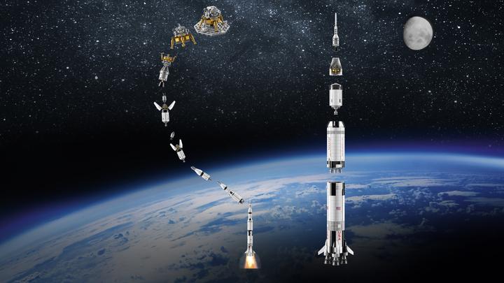 Image du produit LEGO NASA Apollo Saturn V (21309, LEGO Ideas, LEGO difficiles à trouver)